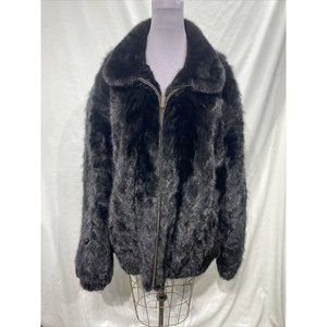 ranch mink paws bomber jacket (32532)